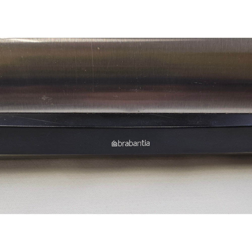Brabantia Roll Top Bread Box Brushed Stainless Steel Black Kitchen Storage Bin - Picture 2 of 13